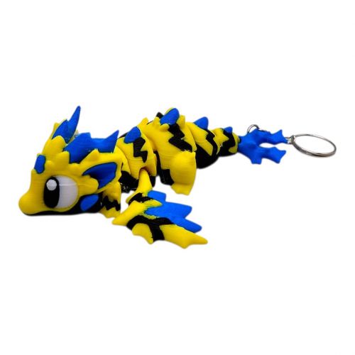 3D Брелоки CUTE WILD VOLTAGE MINI DRAGON / ДРАКОН "ДИКИЙ ВОЛЬТАГ" KEYCHAIN, 3D друк  мініатюра фото 1