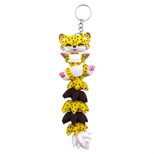 3D Брелоки FLEXI CHEETAH LONG TAIL/ ГЕПАРД ХВОСТИК KEYCHAIN, 3D друк  мініатюра фото 1