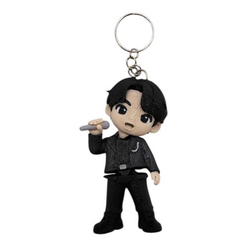3D Брелоки HERO K-POP BTS Чон Джонгу́к / СПІВАК БТС Jeon Jeongkuk, KEYCHAIN, 3D друк  мініатюра фото 1