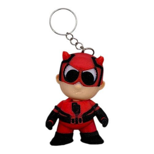 3D Брелоки HERO DAREDEVIL MARvel/ СМІЛИВЕЦЬ Марвел KEYCHAIN, 3D друк  мініатюра фото 1