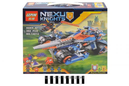 "Brick" "NEXO knights" (коробка) 14012 392 дет.  р. 33х7,5х31 см.  / 18 / фото