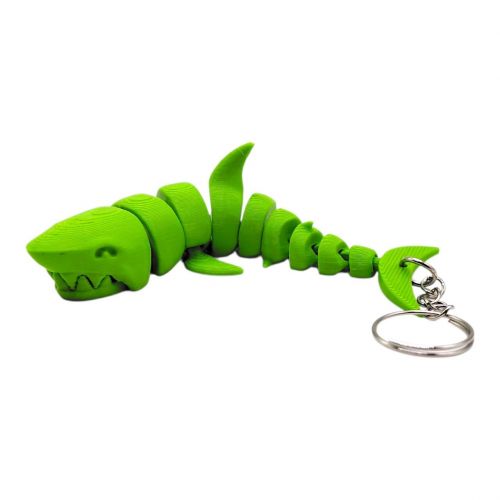 Flexi Shark / Акула Keychain (ЗЕЛЕНА)  мініатюра фото 1