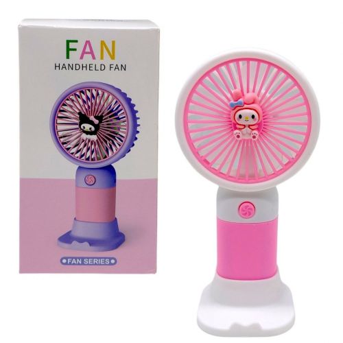 Вентилятор "Sanrio" My Melody / Май Мелоди, Аниме / Anime аккумулятор: 14.2V, USB, легкий корпус, низкий шум, подставка, в коробке (Белая) фото