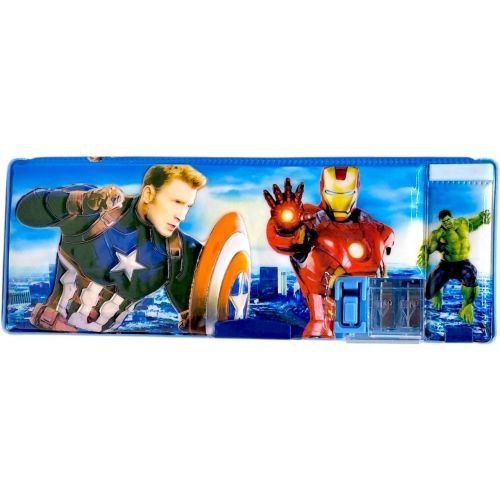 Пенал 3D "AVANGERS / Месники" СИНІЙ фото