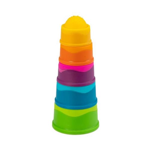 Пірамідка Fat Brain Toys dimpl stack Чашки 5 шт  мініатюра фото 1