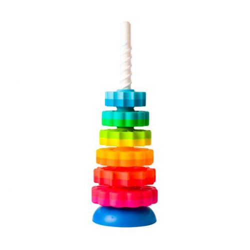 Гвинтова пірамідка Fat Brain Toys SpinAgain тактильна  мініатюра фото 1