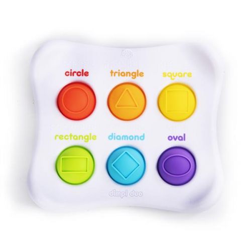 Сенсорна іграшка Fat Brain Toys Dimpl Duo Колір Форма Брайль, симпл димпл / simple dimple  мініатюра фото 1