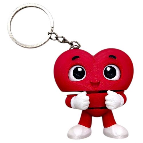Брелок 3d друк "СЕРДЦЕ РУХОМЕ", KEYCHAIN  мініатюра фото 1