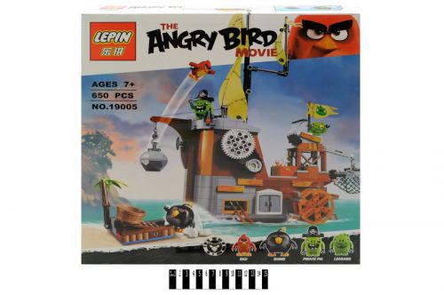 "Brick" "Angry Birds" (коробка) 620 дет. 19005 р. 45,5х9,5х48см.  / 16 / фото