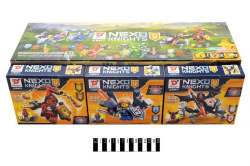 "Brick" "NEXO knights" (коробка 12 шт. ) 879A-F р. 50х25х24 см.  / 240 / фото