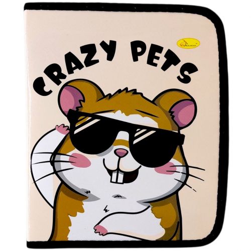 Папка для зошитів на блискавці "CRAZY PETS"  мініатюра фото 1