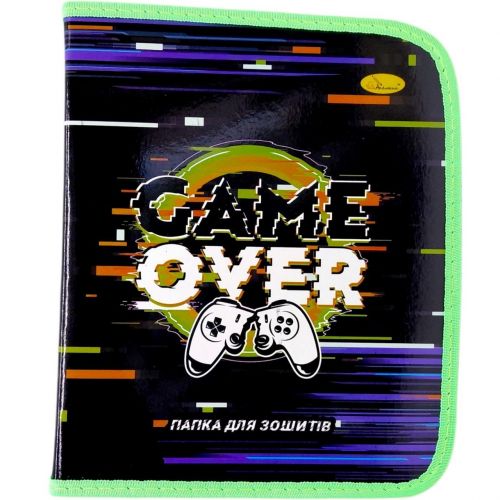 Папка для зошитів на блискавці "Game Over"  мініатюра фото 1