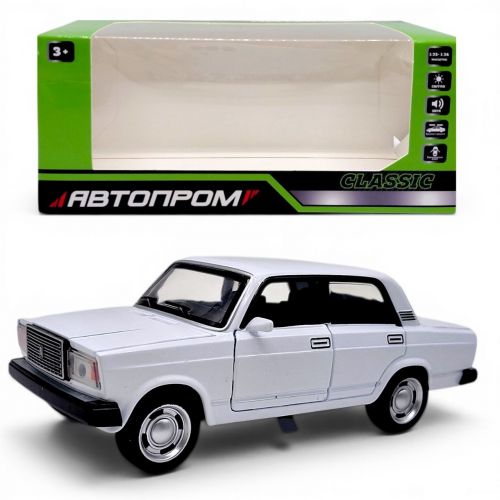 Машина металева "АВТОПРОМ" 1:32-36 Lada 2107 (БІЛА)  мініатюра фото 1