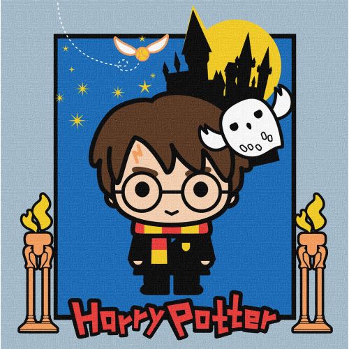 Набір для розпису по номерах для дітей WB "Harry Potter: Таємниці замку" 25х25см  мініатюра фото 1