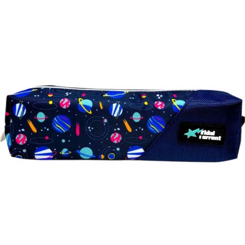 Пенал школьный на змейке 20*4*6,5 см (КОСМОС) фото