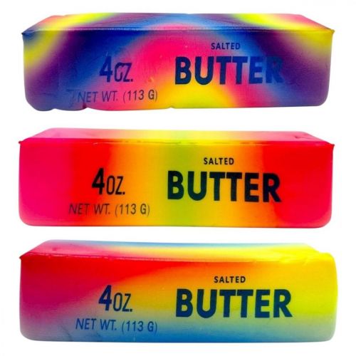 Антистрес іграшка "Butter Squishy Rainbow/Сквіши масло" мікс видів  мініатюра фото 1