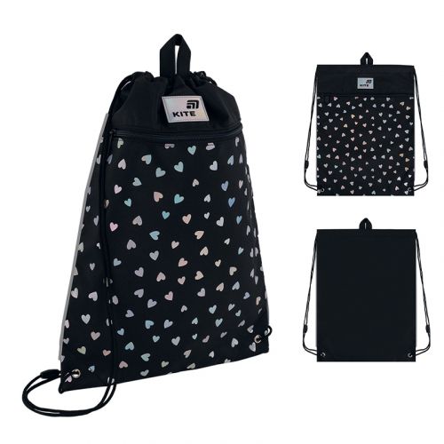 Сумка для взуття Kite 601M Black&Silver  мініатюра фото 1