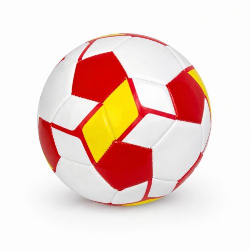 Мʼяч футбольний №5 PVC 320 г (ЧЕРВОНО-ЖОВТИЙ) фото