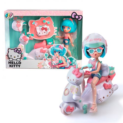 Ігровий набір 4SF Manga Dolls серії Hello Kitty – Красуня Пінк на скутері  мініатюра фото 1
