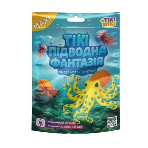 Стретч-іграшка у вигляді тварини Tiki Wiki серії Maxi – Тікі Підводна фантазія (мікс)  мініатюра фото 1