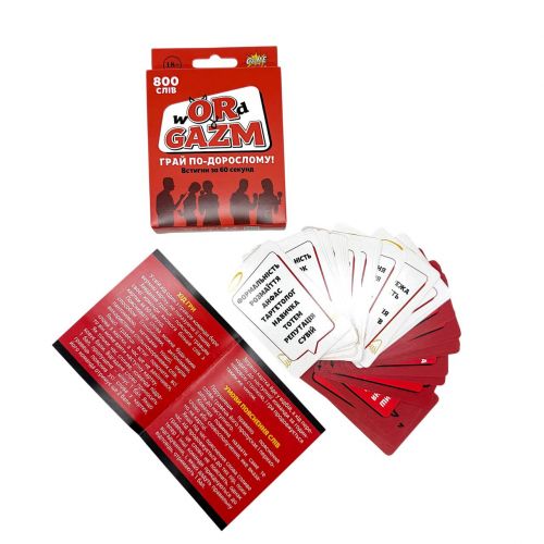 Игра настольная "Wordgazm", 50 карт (18+)  мініатюра фото 1