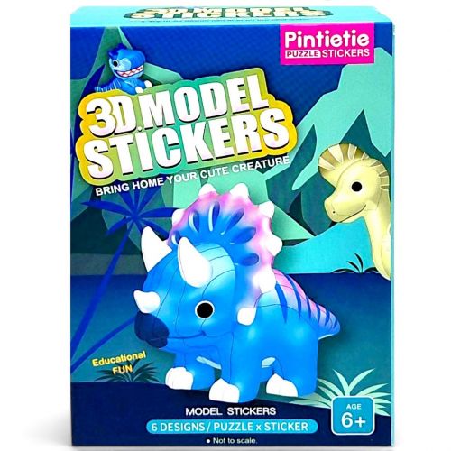 Pintietie 3D конструктор-сюрприз "ДИНОЗАВРИ"  мініатюра фото 1