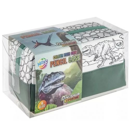Dinosaur Expedition Пенал-розмальовка з фломастерами  мініатюра фото 1