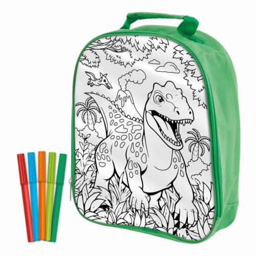 Dinosaur Expedition Рюкзак-розмальовка з фломастерами  мініатюра фото 1