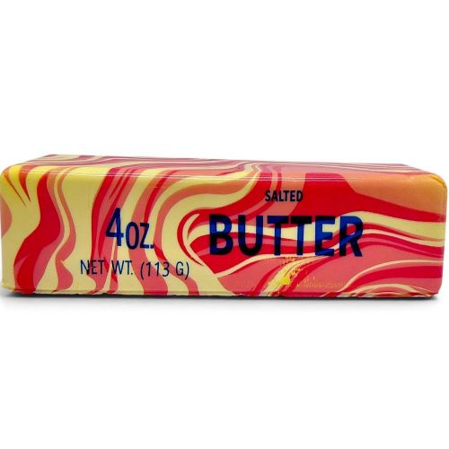 Сквіш-антистресс Масло (butter squishy) мармур 14 см ЧЕРВОНИЙ фото