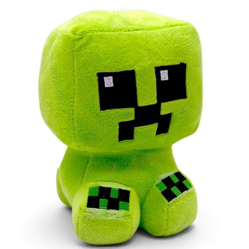 Мягкая игрушка герой "Майнкрафт / MINECRAFT", размер: 19х11х19 см, ЗЕЛЕНАЯ присоска фото