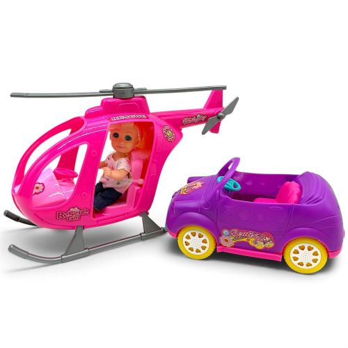 Лялька 11,5 см  з транспортом в пакеті (ВИД 2)  мініатюра фото 1