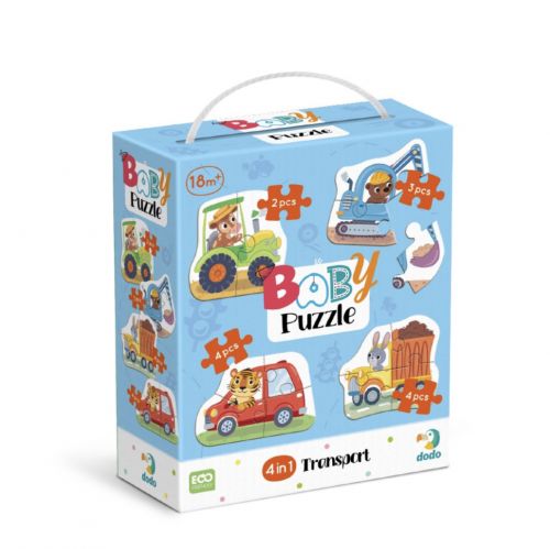 Пазл 4 в 1 «Baby puzzle.  Транспорт»  мініатюра фото 1