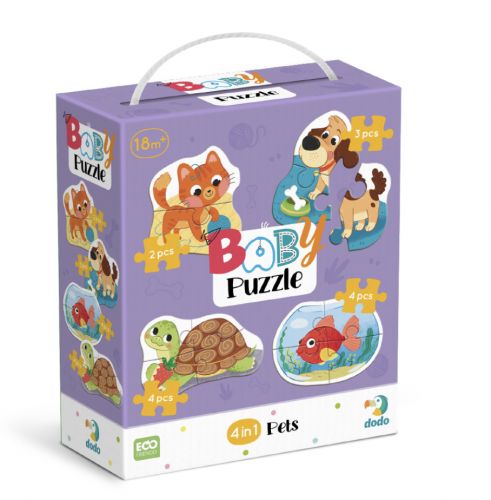 Пазл 4 в 1 «Baby puzzle.  Домашні тварини»  мініатюра фото 1