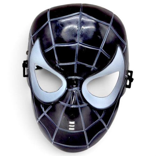 Маска пластик "человек паук / spiderman" (черный)  мініатюра фото 1