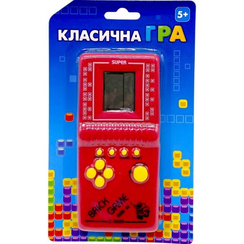 Электронная игра "Тетрис" 6,5*2*14,5 см (красный)  мініатюра фото 1