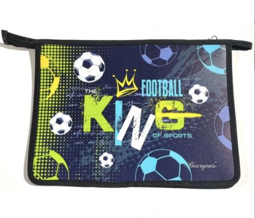 Папка на блискавці А4+, football king  мініатюра фото 1