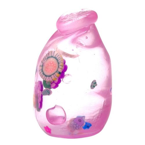 Сквіш антистресс "Пляшка з фруктами" 8cm (РОЖЕВИЙ)  мініатюра фото 1