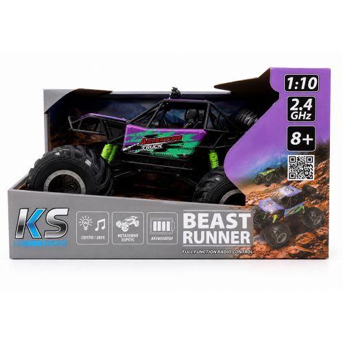 Автомобіль KS Drive на р/к - Beast Runner (2. 4 GHz, акум.  7. 4 V, бузковий)  мініатюра фото 1