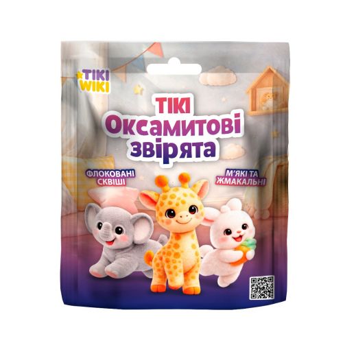 Іграшка-сквіш Tiki Wiki – Tiкi Оксамитові звірята  мініатюра фото 1