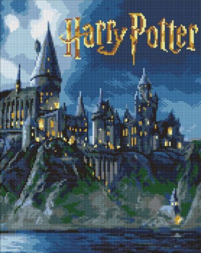 Алмазна мозаїка - Harry Potter: Гоґвортс вночі ©Warner Bros.  мініатюра фото 1