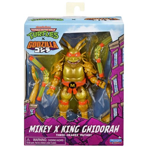 Фигурка TMNT x Godzilla – Майки в образе Короля Гидоры  мініатюра фото 1