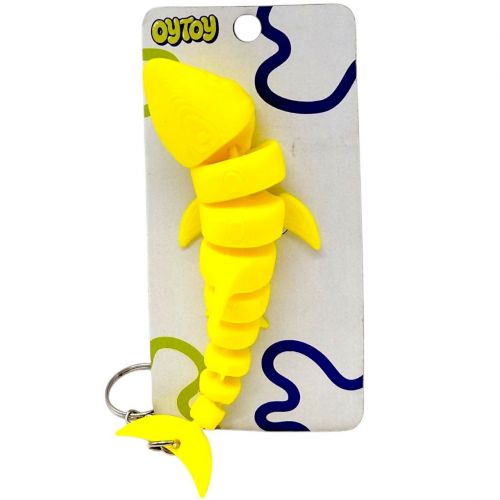 Брелок (3D друк) Flexi Shark / Акула Keychain (мікс видів)  мініатюра фото 1