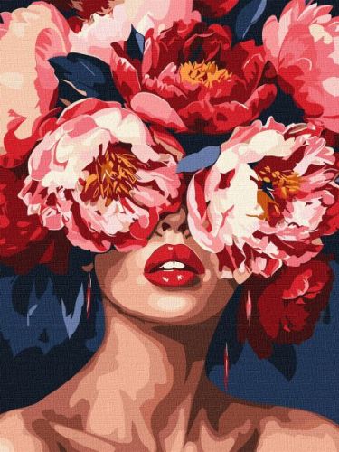 Картина за номерами - Погляд крізь квіти ©art_selena_ua  мініатюра фото 1