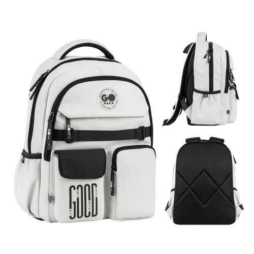 Рюкзак GoPack Education 183 світло-сірий (39,5x28x15 см)  мініатюра фото 1