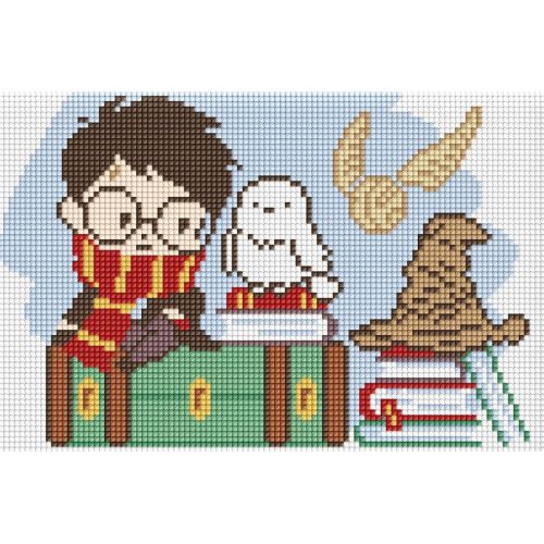 Алмазна мозаїка без підрамника - Harry Potter: Подорож Гаррі ©Warner Bros 20х30 см  мініатюра фото 1