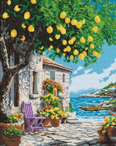 Алмазна мозаїка - Лимонне дерево ©art_selena_ua  мініатюра фото 1