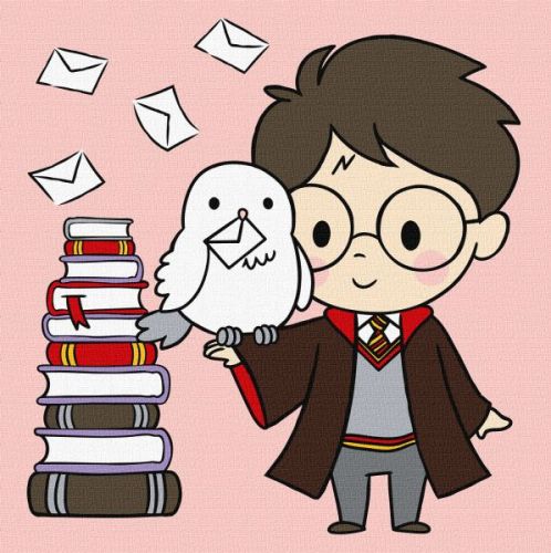 Картина за номерами - Harry Potter: Гаррі та листи ©Warner Bros.  мініатюра фото 1
