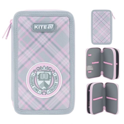 Пенал Kite 2 від. , без наповнення 623 College Line  мініатюра фото 1