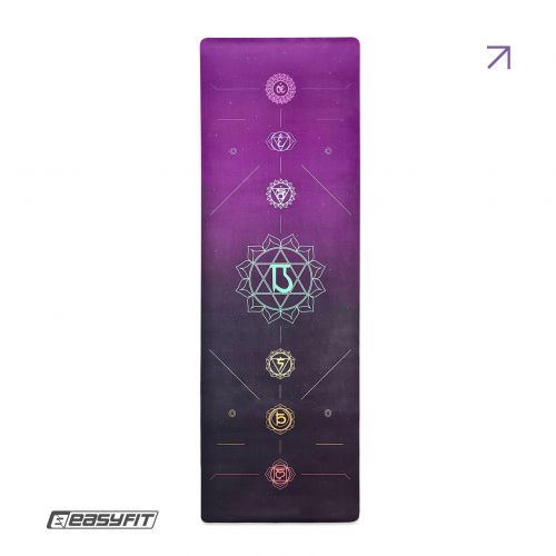 Коврик для йоги EasyFit Chakra Flow (замша-каучук)  мініатюра фото 1