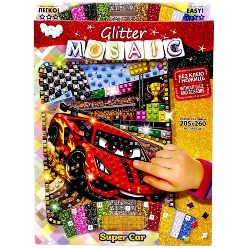 Креативна творчість "GLITTER MOSAIC: SUPER CAR" фото